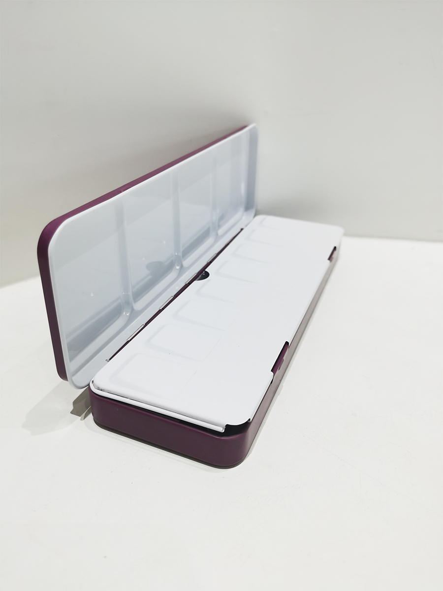 Folding portable 36-color palette tin box