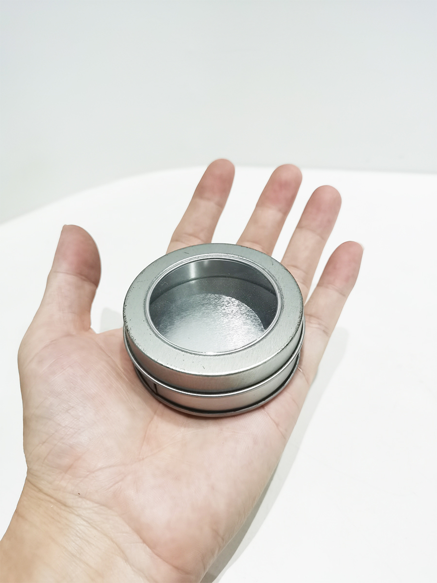 3.5 inch blank round small tin can