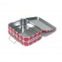 Rectangular metal lunch box