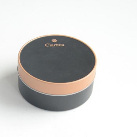 boîte en métal ronde de marque claritea