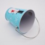 Christmas Decorative Peanuts Metal Buckets Custom Printed Tin Pails