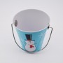 Christmas Decorative Peanuts Metal Buckets Custom Printed Tin Pails