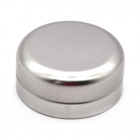 Metal container with screw cap