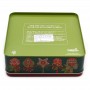 Caja de lata de galletas navideñas