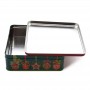 Caja de lata de galletas navideñas