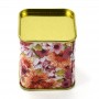 Custom Printing Square Metal Box Lever Lid Tea Tin Can