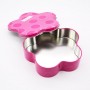 China flower shaped tin can food gift packages floral metal box manufacturer