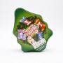 Christmas tree shape cookie tin box