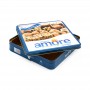 Factory Manufacturer Square Tin Case Cookies Sweets Gift Metal Package Tin Box