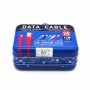 USB-кабель для передачи данных в металлической жестяной коробке