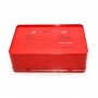 Medicine storage hinged lid tin box