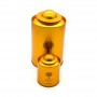 Factory Manufacture Golden Round Tea Tin Can Cap Lid Metal Tin Package Box
