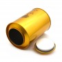 Factory Manufacture Golden Round Tea Tin Can Cap Lid Metal Tin Package Box