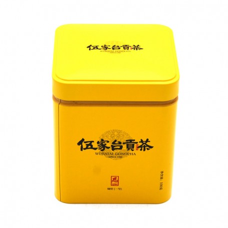 Custom Printed Elegant Cookie Chocolate Tin Box Square Tea Tin Can