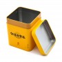 Custom Printed Elegant Cookie Chocolate Tin Box Square Tea Tin Can