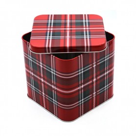 Bespoke Square Tea Cookies Food Tin Can Gift Storage Tin Box Sets