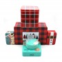 Bespoke Square Tea Cookies Food Tin Can Gift Storage Tin Box Sets