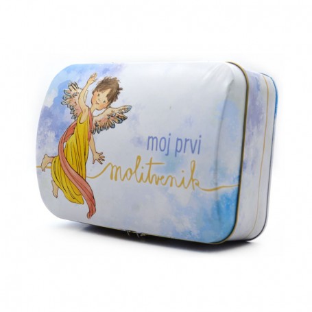 Custom Printed Irregular Rectangle Gift Storage Tin Box With Locks