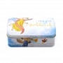 Custom Printed Irregular Rectangle Gift Storage Tin Box With Locks