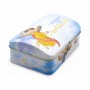 Custom Printed Irregular Rectangle Gift Storage Tin Box With Locks