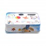 Custom Printed Irregular Rectangle Gift Storage Tin Box With Locks