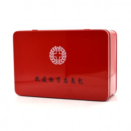 Factory Custom Printed Rectangle Gift Tin Health Products Storage Metal Box