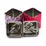 Small Square Metal Gift Tin Box With Embossing On Lid Factory Supplier
