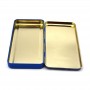 Personalized Empty Chocolate Bar Container Metal Small Rectangular Hinged Tin Can Supplier
