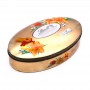 Personalized Oval Tin Container Fancy Chocolate Tins Oval Shape Metal Cans Manufacturer Supplier