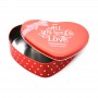 Factory Bespoke Heart Shape Chocolate Cookie Gift Tin Can