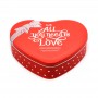 Factory Bespoke Heart Shape Chocolate Cookie Gift Tin Can