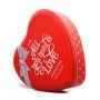 Factory Bespoke Heart Shape Chocolate Cookie Gift Tin Can
