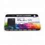 12 color watercolor pen metal storage box