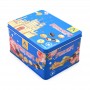 Custom Printed Rectangle Emboss Cookies Biscuits Gift Tin Can