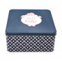 Big Square Cake Pastry Snack Tin Can Box