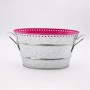 Decorative Tin Ice Drinks Bucket Large Metal Party Beverage Tub Manufacturer China