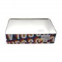 Personalized Big Rectangle Chocolate Cookies Gift Metal Tin Can