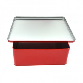 Bespoke Big Rectangle Pure Color Cookie Biscuit Gift Tin Package Box