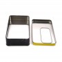 Custom Printed Small Rectangle Tin Package Box With PVC Window