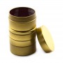Golden screw lid tin box