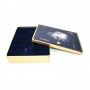 Blue high-end gift white rabbit metal box
