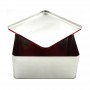 Custom Printed Square Cookies Biscuit  Sweets Nuts Metal Can Gift Tin Box