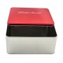 Custom Printed Square Cookies Biscuit  Sweets Nuts Metal Can Gift Tin Box