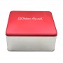 Custom Printed Square Cookies Biscuit  Sweets Nuts Metal Can Gift Tin Box