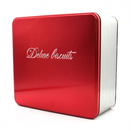 Custom Printed Square Cookies Biscuit  Sweets Nuts Metal Can Gift Tin Box
