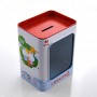 kids gift packaging box coin bank saving metal box window tin box
