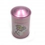 Cute Pretty Pink Coin Metal Coin Bank Tin Box for Children and Girls