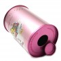 Cute Pretty Pink Coin Metal Coin Bank Tin Box for Children and Girls