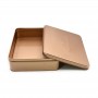 Bespoke Solid Color Rectangle  Mooncake Metal Tin Package Cookie Biscuits Tin Box
