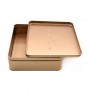 Bespoke Solid Color Rectangle  Mooncake Metal Tin Package Cookie Biscuits Tin Box